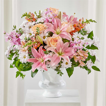Heartfelt Gesture Urn Arrangement –  Magical Flowers, Naples FL