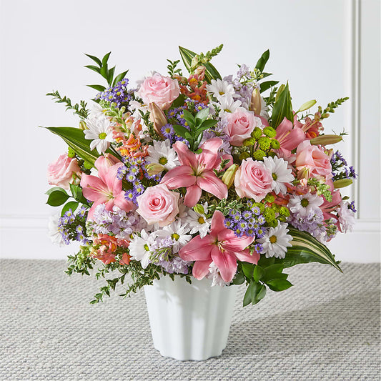 Abundant Compassion Floor Basket –  Magical Flowers, Naples FL