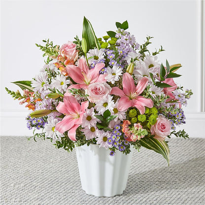 Abundant Compassion Floor Basket –  Magical Flowers, Naples FL
