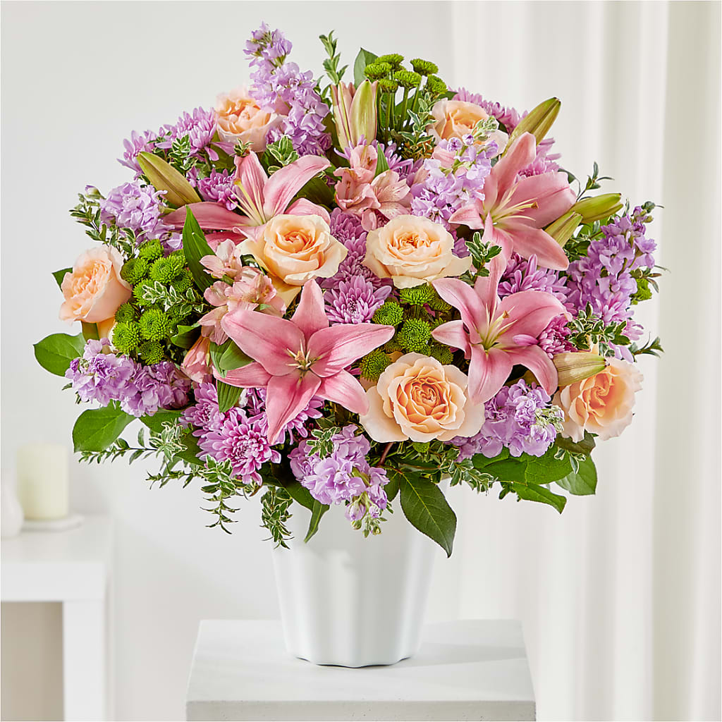 Supportive Embrace Tabletop Basket –  Magical Flowers, Naples FL
