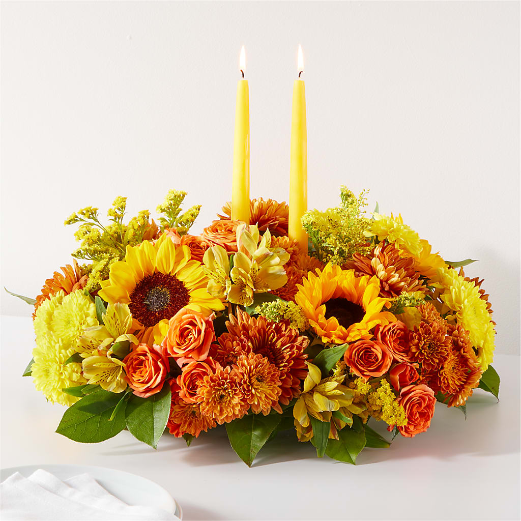 Autumn Harmony Centerpiece –  Magical Flowers, Naples FL