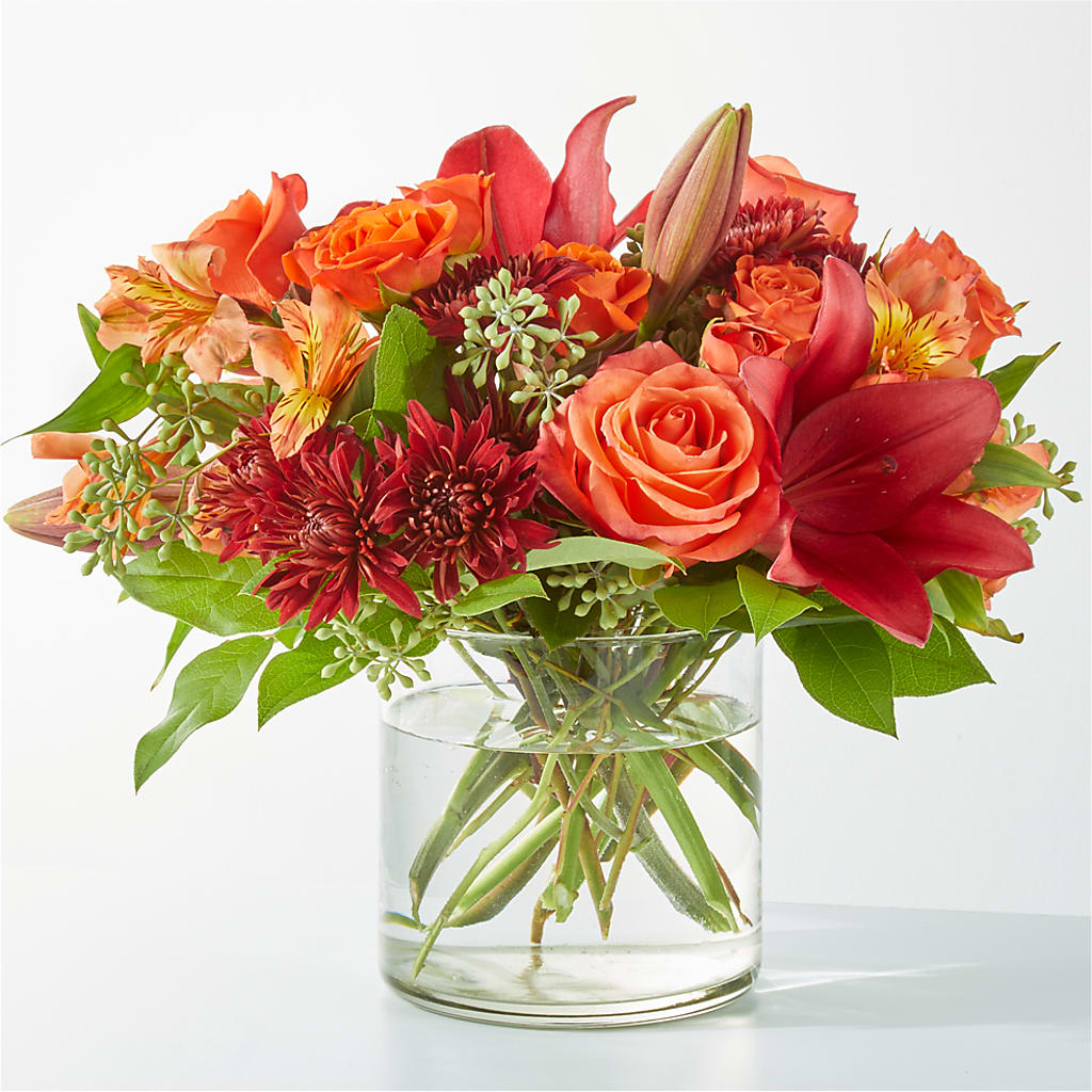 Crimson Leaves Bouquet –  Magical Flowers, Naples FL