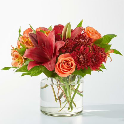 Crimson Leaves Bouquet –  Magical Flowers, Naples FL