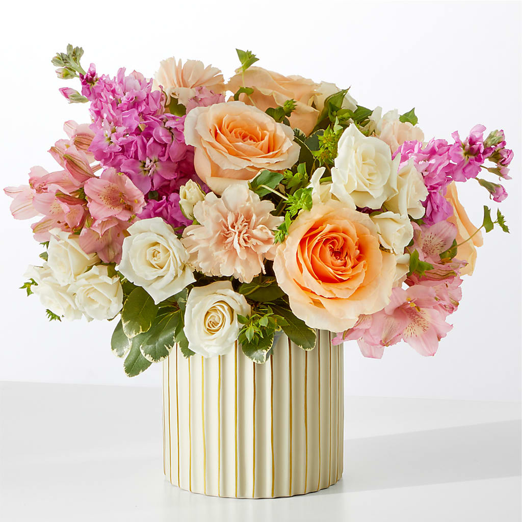 Paradise Bouquet with Ivory Vase –  Magical Flowers, Naples FL