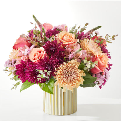 Berry Cobbler Bouquet with Ivory Vase –  Magical Flowers, Naples FL