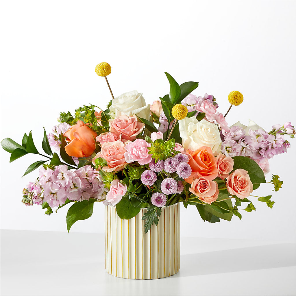 French Market Bouquet with Ivory Vase –  Magical Flowers, Naples FL