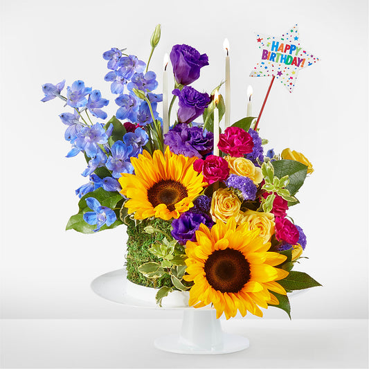 Star of the Day Floral Cake –  Magical Flowers, Naples FL
