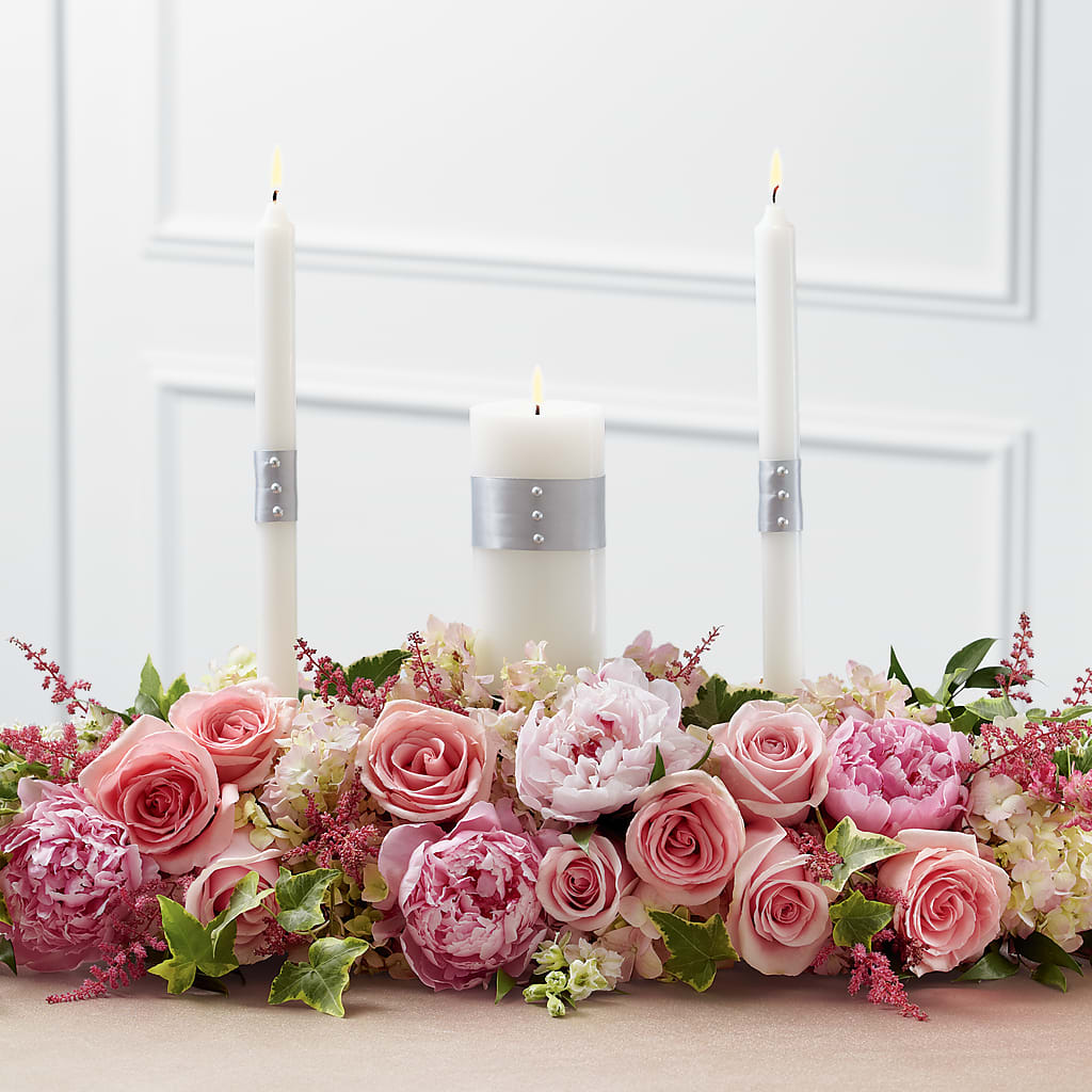 Worldwide Romance Unity Candle Arrangement –  Magical Flowers, Naples FL
