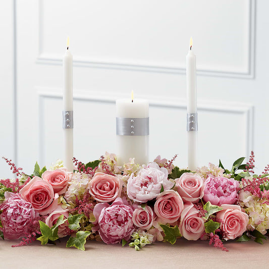 Worldwide Romance Unity Candle Arrangement –  Magical Flowers, Naples FL
