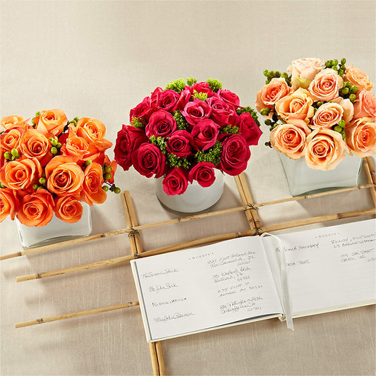 Dawn Rose Centerpiece –  Magical Flowers, Naples FL