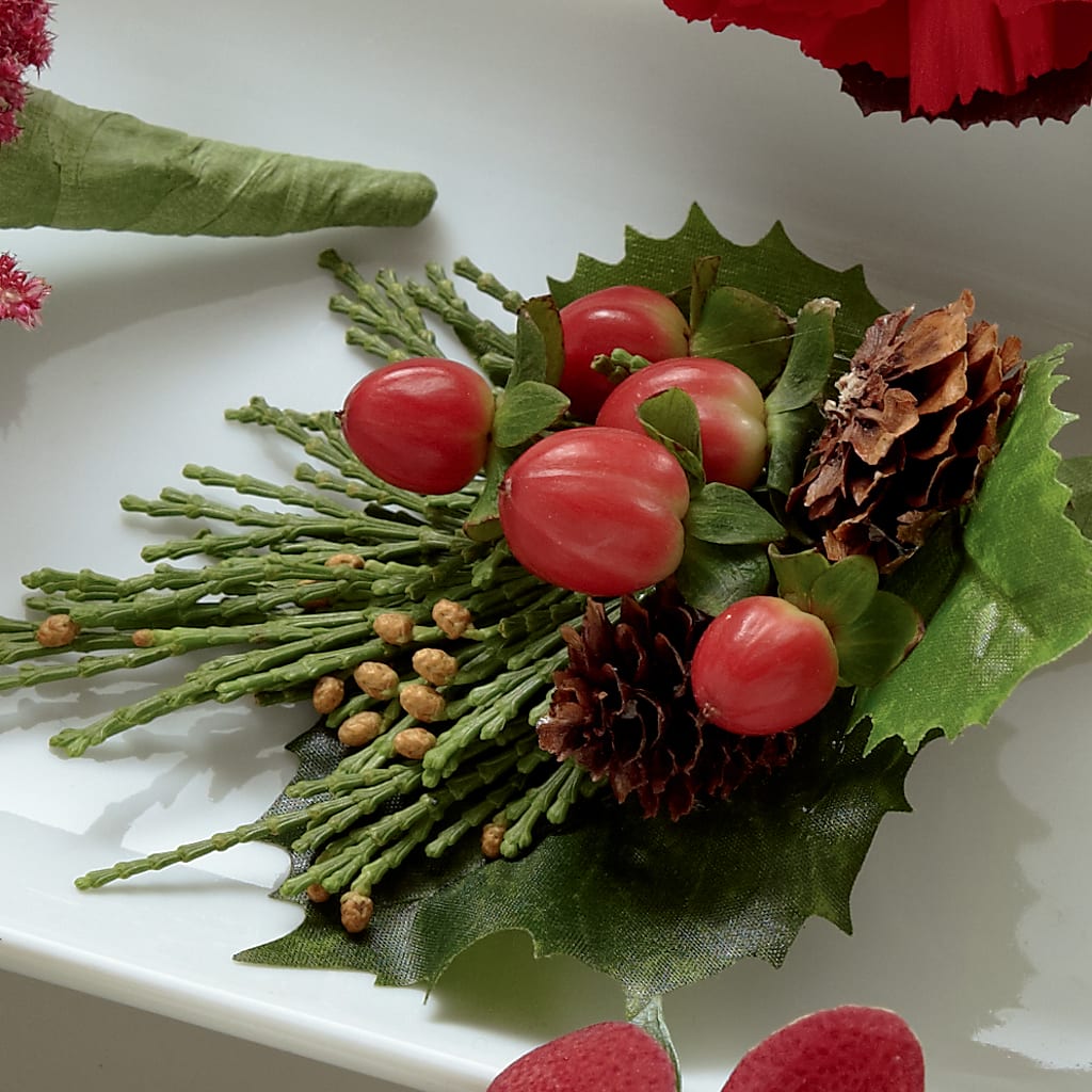 Red Berry Boutonniere –  Magical Flowers, Naples FL