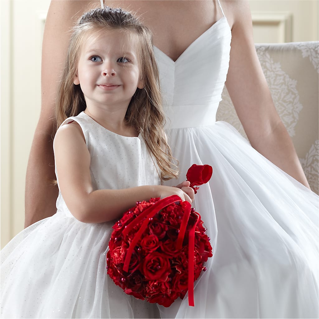 Pure at Heart Flower Girl Arrangement –  Magical Flowers, Naples FL